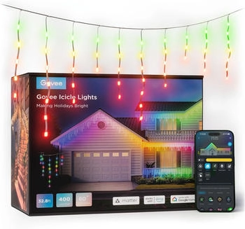 Govee Icicle Lights 400 LED IP65 10m (H70D12D1UK)