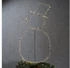 Marelida LED Gartenstecker Schneemann Silhouette 250LED H: 77cm Weihnachtsdeko Gartendeko - schwarz
