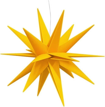 vidaXL LED-Weihnachtsstern Faltbar Gelb 100 cm
