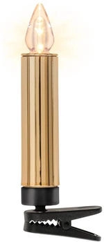 Krinner LED Kerzen, SuperLight Pearls Mini Basis-Set Kabellose Christbaumkerzen gold