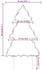 vidaXL Weihnachtsbaum Beleuchtet mit Erdspießen 115 LEDs, Wasserdicht mit 8 Beleuchtungsmodi 90 cm