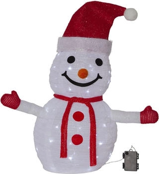 Star Trading LED Tecidy Schneemann in Weiß 2,7W IP44 weiß