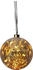 Star Trading Glaskugel GLOW - amber Glas - 40 warmweiße LED am Draht - D: 15cm - inkl. Trafo - 3m Kabel