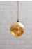 Star Trading Glaskugel GLOW - amber Glas - 40 warmweiße LED am Draht - D: 15cm - inkl. Trafo - 3m Kabel