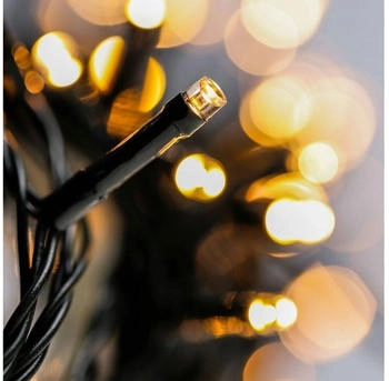 Haushalt International LED Lichterkette mit 200 Lämpchen für den Aussengebrauch warmweiß mit Timer neu
