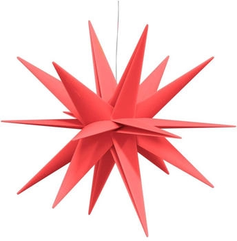 vidaXL LED-Weihnachtsstern Faltbar Rot 57 cm