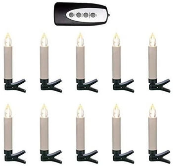 Childhome HI LED-Mini-Kerzen 10 Stk. Kabellos mit Fernbedienung