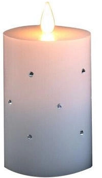 Konstsmide 1837-100 LED-Echtwachskerze Warmweiß Warmweiß (Ø x H) 75 mm x 118 mm Timer, mit Schalter