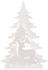 Star Trading LED Weihnachtsdeko Grandy von , Weihnachtsmotive für innen und außen aus Holz in Weiß, Tanne und Hirsch, mit Kabel, Höhe: 70 cm, IP44