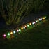 Marelida LED Lichterkette Mini Pilze 20 Gartenstecker Gartendeko 8 Funkt. Timer bunt