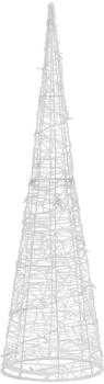 vidaXL LED-Leuchtkegel Acryl Deko Pyramide Blau 120 Cm