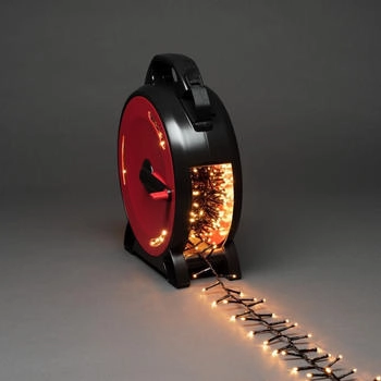 Konstsmide Micro Compactlights Lichterkette + Kabelaufroller 1200 LEDs bernstein [EEK: G]
