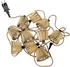 Newgarden OKINAWA Lichterkette Aussen Jute Kabel L8m Braun New Garden