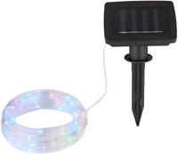 Led Solar Lichtschlauch F&uuml;r Au&szlig;en Mit Rgb Beleuchtung, L&auml;nge 4,9 Meter