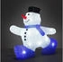 Deuba Dekofigur, Acryl Figur mit LED Schneemann Außen Innen 27x27x14cm Groß IP44, mehrfarbig