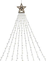 KONSTSMIDE LED-Lichtervorhang "Triangel" 304 Stk.-flammig LED Lichtervorhang mit