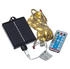 Marelida LED Solar Lichterkette Seil maritim Deko Kordel Tau 10m 8Funkt. Fernb. USB - braun