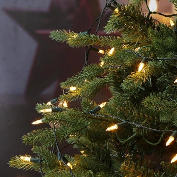 Marelida LED Lichterkette Weihnachtslichterkette Pisello 1,9m 8Funkt. Bernstein f&uuml;r Au&szlig;en
