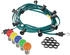 SATISFIRE Illu- Party Lichterkette Außenlichterkette 20m grün 20 bunte LED Kugellampen - grün
