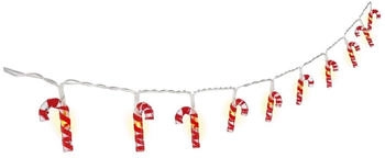 Goobay 58117 10er LED Zuckerstangen Lichterkette,warm-weiß leuchtend, Timerfunktion, rot, weiß, Klar Goobay 58117 10er LED Zuckerstangen Lichterkette,warm-weiß leuchtend, Timerfunktion, rot, weiß, Klar