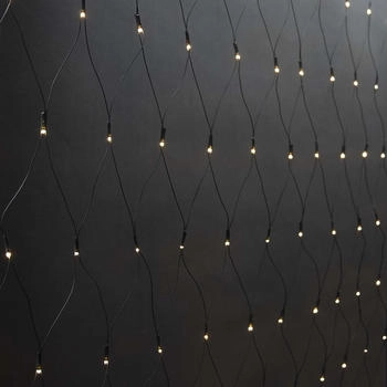 Nedis CLLN160 - LED-Weihnachtsvorhang 160xLED/7 Funktionen 5m IP44 warmweiß