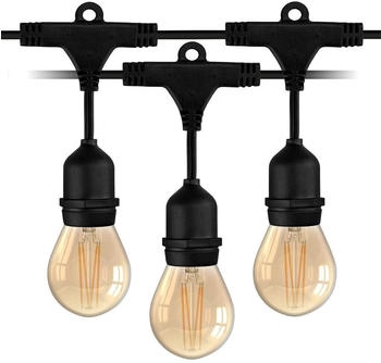 Ledvion Lichterkette, LED Lichter Ketten Außen, 25M, E27 LED Fassung, Wasserdicht IP65, Lichternetz Außenbereich, String Light