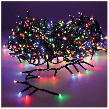 Lumineo Kompakte glitzernde EDM-Girlande - Weihnachtsstimmung - mehrfarbig und warmweiß - LED-Glühbirnen - 11 m - 72248