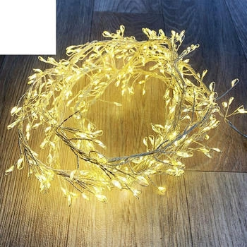 INDA-Exclusiv 400er LED - Tropfen-Lichterkette warmweiß mit 8 Funktionen für den Innenbreich