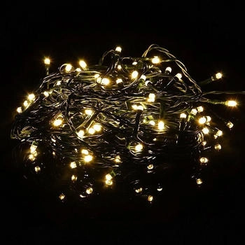 Nipach LED Timer Lichterkette FB dimmbar 40er warmweiß / grün 3,9m außen BA11203