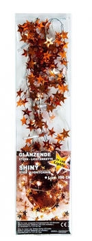 Buri Led Sternen Lichterkette 1m in Gold oder Kupfer - kupfer