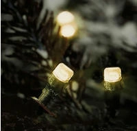 Buri - Led-lichterkette Mit Timer Und Fernbedienung 3m 40 Leds Warmwei&szlig;