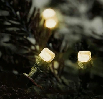 Buri Led-Lichterkette mit Timer und Fernbedienung 3m 40 Leds Warmweiß