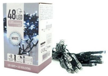 EDM Glitzernde EDM Girlande - Weihnachtsstimmung - kaltweißes Licht - 4m - 48 Led-Glühbirnen - 71326
