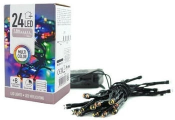 EDM Glitzernde EDM Girlande - Weihnachtsstimmung - mehrfarbig - 24 Led-Glühbirnen - 2,3 m - 71332