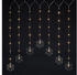 Spetebo Led Lichtervorhang Schneeflocke 120x70 cm - 47 Led warmweiß - Fenster Deko Lichterkette