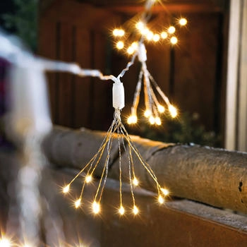 Esotec Solar Deko-Lichterkette Feuerwerk 10 tlg. mit 100 Led warmweißes Led Licht - esotec 102575