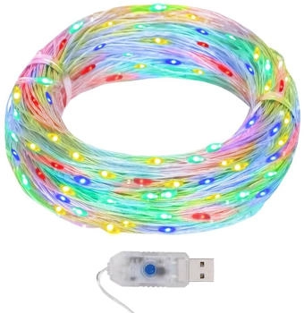 vidaXL Led-Lichterdraht 40 m 400 Led Mehrfarbig 8 Funktionen