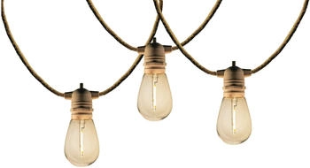 Lumisky Solar-lichterkette aus Seil 10 Glühbirnen 7.50M fantasy cord solar