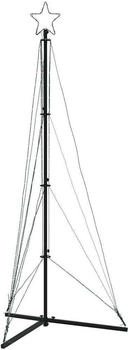 vidaXL Weihnachtsbaum-Beleuchtung 363 LEDs Warmweiß 182 cm