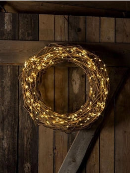 Konstsmide 6371-180 LED-Lametta Sterne Warmwei&szlig; LED Transparent