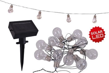 Näve LED-Solar-Lichterkette Glühbirne, 10-flg. Näve LED-Solar-Lichterkette Glühbirne, 10-flg.