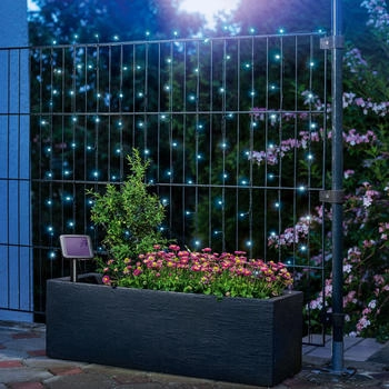 Esotec Solar Premium Lichterkette 100 Led kaltweiß Garten Weihnachtsdeko Esotec 102169
