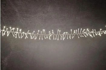 Trend Line Led-Lichterkette Cluster Außen 4,5 m warmweiß-transparent mit Timer, Dimmer Lichterketten