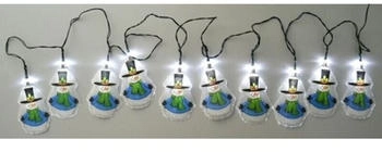 Buri Wh Solar Led Lichterkette diverse Design - Schneemann