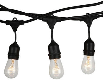 V-TAC Lichter Kette schwarz Außen Garten Leuchte Veranda Beleuchtung Dekoration Lampe 15 m 3673