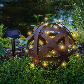 Esotec Solar Premium Lichterkette 24 Led warmwei&szlig; Garten Weihnachtsdeko Esotec 102166