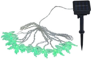 ETC Shop Rgb Led Außen Solar Lichter Kette Schmetterling Optik Deko Garten Lampe Park Leuchte 10x, l 470 cm