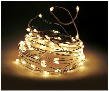 Spetebo Led Draht Lichterkette mit Fernbedienung - 1190 cm / 100 Led - Timer, Dimmer und 8 Funktionen