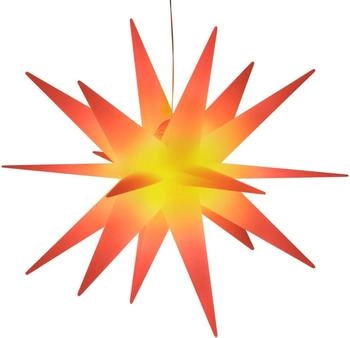vidaXL LED-Weihnachtsstern Faltbar Rot 43 cm