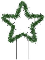 vidaXL Weihnachtssterne mit Erdspie&szlig;en 3 Stk. 50 LEDs 29 cm
